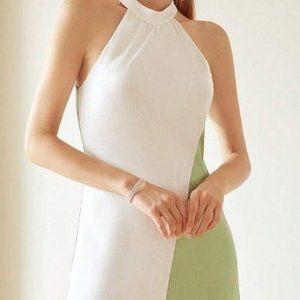 MOTF Premium Midi- Halter Dress